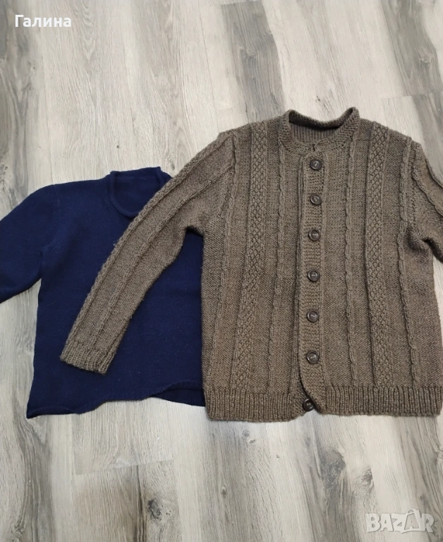  Жилетка и блуза  ръчно плетиво, снимка 1