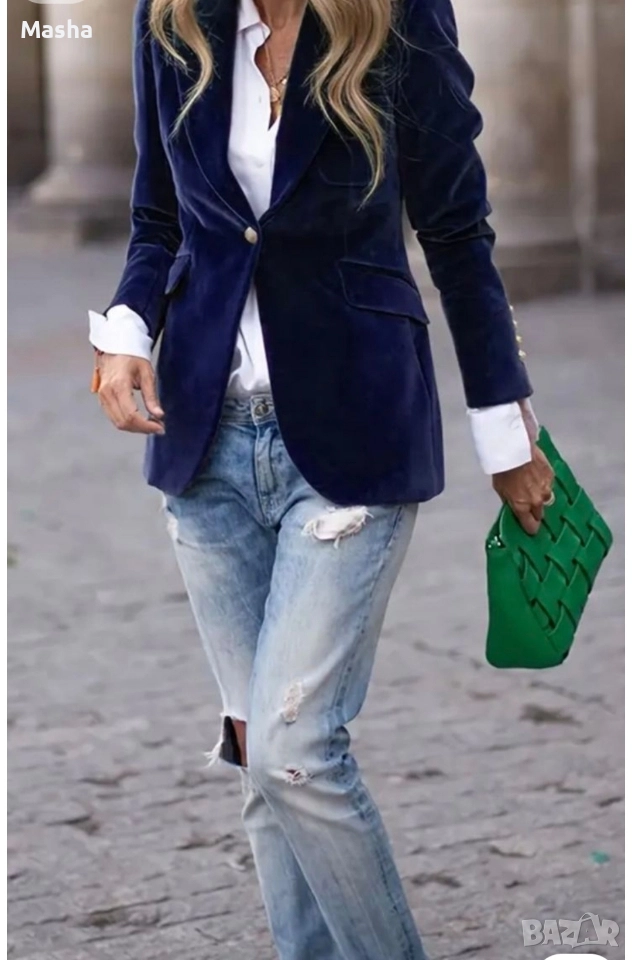 GANT лилаво кадифено сако 40 L, снимка 1