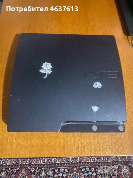 Playstation 3 (PS3) + кабел, 2 джойстика и зарядно, снимка 1