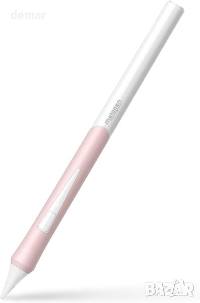 Metapen Pencil D1 за Apple iPad 2018-2024 (Бърз бутон и ергономичен дизайн), бял, снимка 1