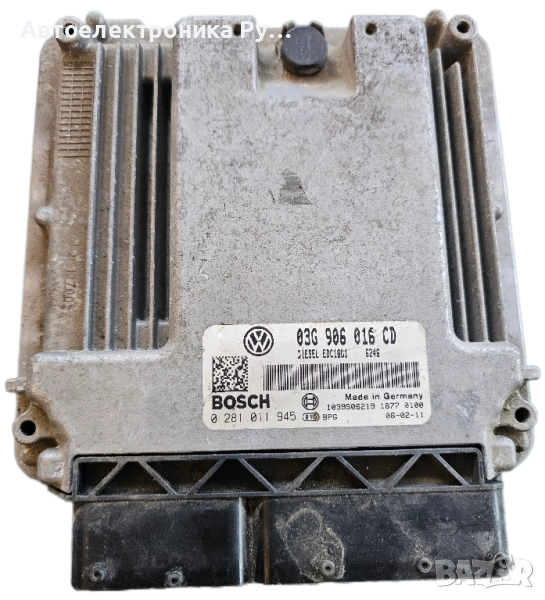 компютър VOLKSWAGEN TOURAN 1.9 TDI BOSCH 0 281 011 945, 0281011945, 03G 906 016 CD, снимка 1