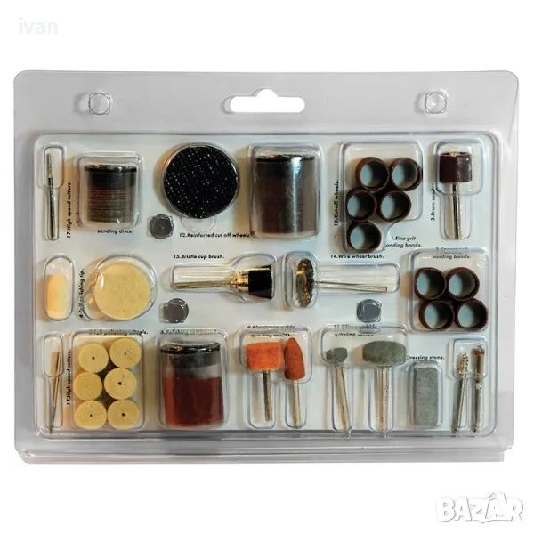 Комплект от 105 мини фрези, челни фрези, снимка 1