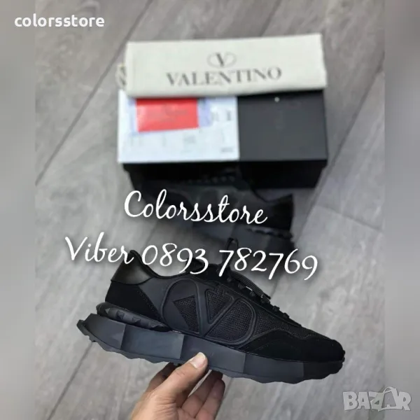 Мъжки черни маратонки Valentino-BR-K110, снимка 1