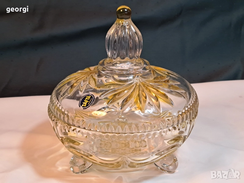 испанска бонбониера Safta от двуцветно стъкло 28/6, снимка 1