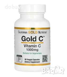 Витамин Ц California Gold Nutrition, Gold C, USP Grade Vitamin C, 1,000 mg, 60 Veggie Capsules, снимка 1