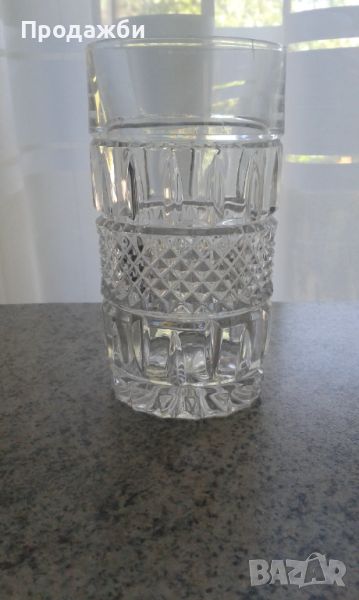 Красив и стилен сервиз / комплект кристални чаши, снимка 1