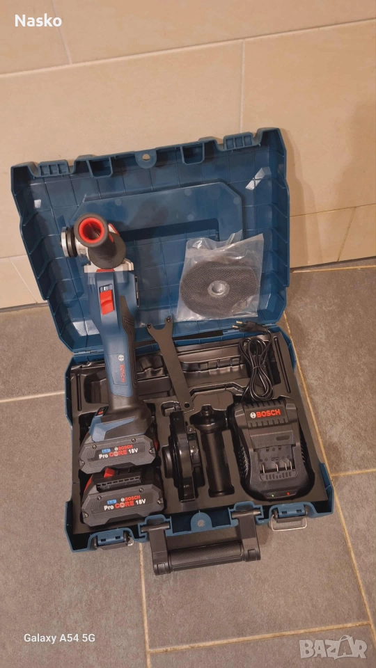 здравейте продавам чисто нов Ъглошлайф Bosch 125mm. 18w, снимка 1