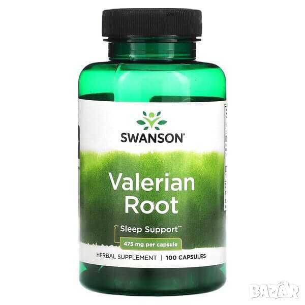Корен от валериана Swanson 475 mg, 100 капсули, снимка 1