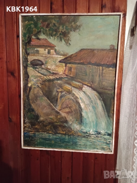 стара маслена картина, снимка 1