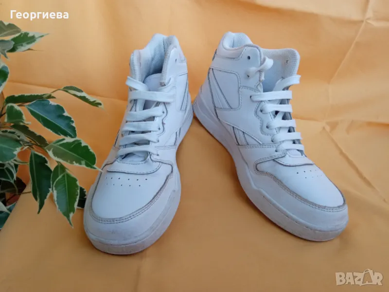 Mаратонки Reebok - високи бели EUR36/UK4, снимка 1