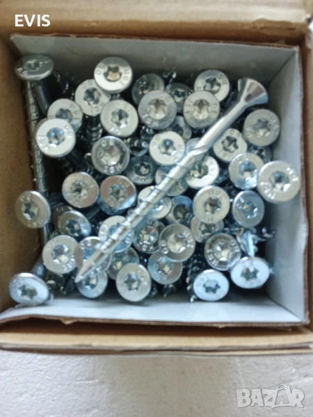 Професионални винтове за дърво тип "Торнадо" – HSeasy Pro 6х80, 100бр, снимка 1