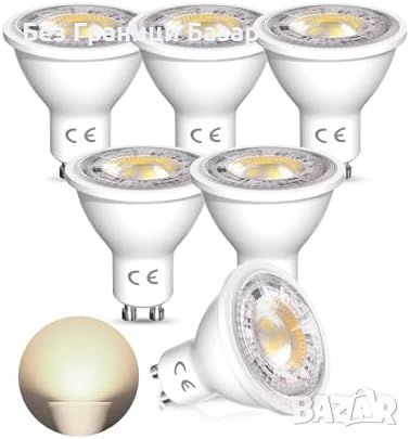 Нови Bonlux 5W GU10 LED Крушки, Неутрална Светлина, 5 броя Димируеми, снимка 1