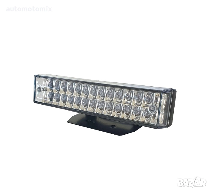 Диодна светлина, Червена, 12V, Бяло стъкло, 1брой - 2048, снимка 1