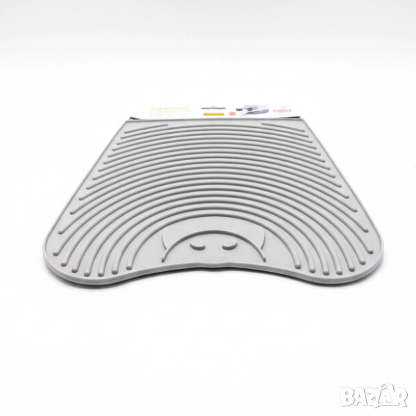 Подложка за Котешка Тоалетна - 39см/35см - Сива разцветка - Litter Carpet - Stefanplast, снимка 1