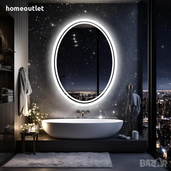 ПРОМОЦИЯ LED огледало с овална форма, функция против замъгляване XMR-T18-822-EU-V1, снимка 1