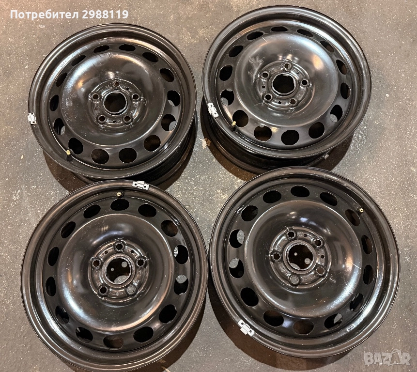 Железни Джанти Audi Vw 5х112 16цола, снимка 1