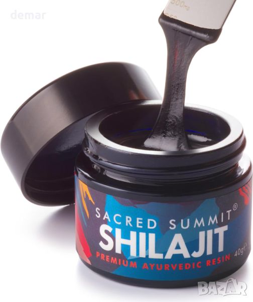 Sacred Summit® Смола Shilajit, 40 гр., 3-месечна доставка, веган, повишава енергията, издръжливостта, снимка 1