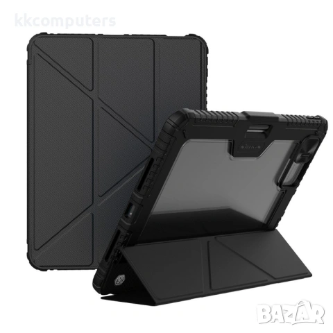NILLKIN Bumper Leather Case Pro калъф за iPad Pro 11 (2025) / 11 (2024) със слайд капак за камера и 