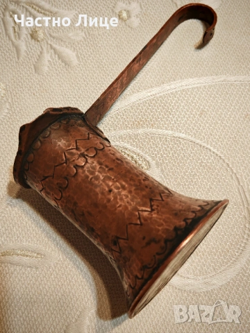 Много Старо Турско Джезве от Време Оно Ръчно Ковано