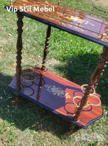 Италианска барокова количка за сервиране , снимка 2 - Кухни - 51356025