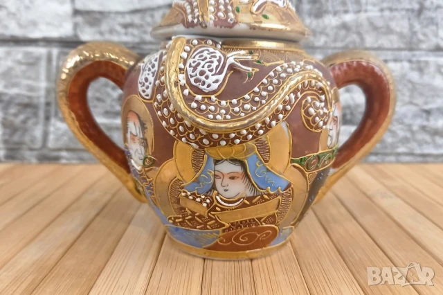 Японски сервиз Satsuma , снимка 7 - Сервизи - 50477722