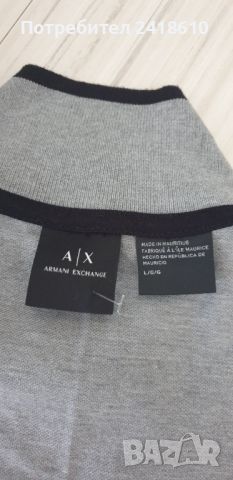 Armani Exchange Pique 3/4 Zip Stretch Cotton Mens Size L НОВО! ОРИГИНАЛ! Мъжка Тениска!, снимка 14 - Тениски - 46598872