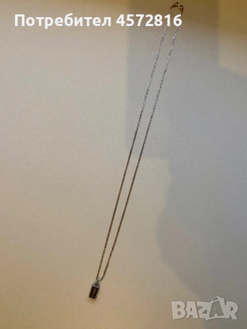 Красив сребърен синджир с висулка, снимка 2 - Колиета, медальони, синджири - 53944309