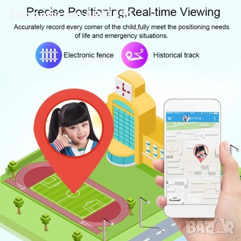 Детски смарт часовник със Сим карта, GPS, SOS гривна,Камера и игри, снимка 10 - Смарт гривни - 53919104