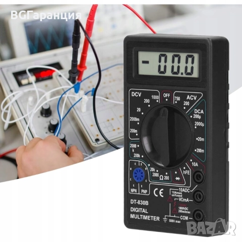 Цифров мултиметър за измерване на напрежение ток и съпротивление, снимка 7 - Друга електроника - 52257015