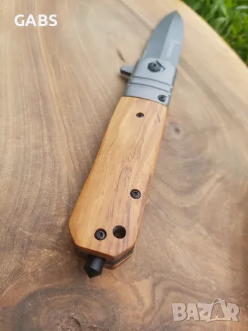 Сгъваем джобен нож Browning с дървена дръжка DA343, снимка 7 - Ножове - 50066401