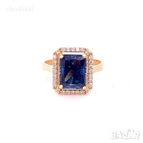 Златен дамски пръстен 2,34гр. размер:50 14кр. проба:585 модел:37720-3