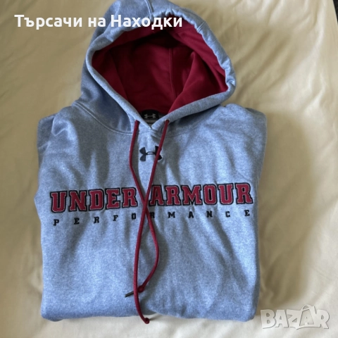 $100 Мъжки суичър Under Armour – размер XL grey сив UA performance 
