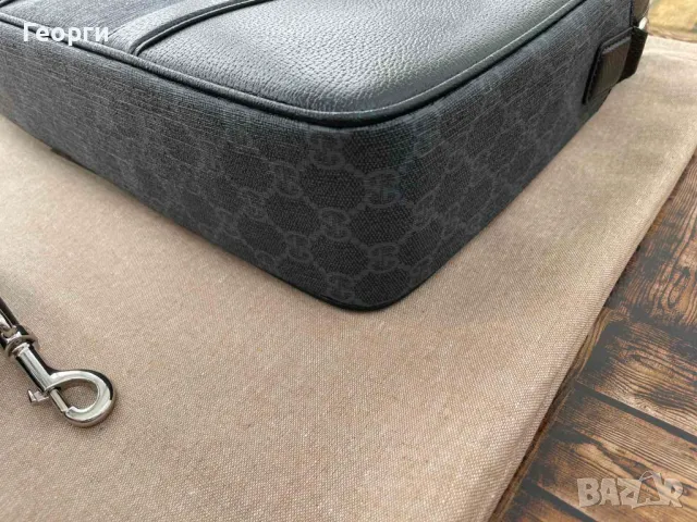 Оригинална Чанта Гучи Куфарче Естествена Кожа Gucci GG Supreme Canvas, снимка 6 - Чанти - 49564632