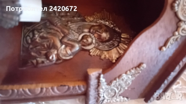 иконостас трептих, снимка 4 - Антикварни и старинни предмети - 52094978