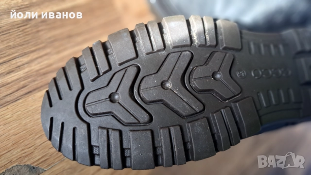 ECC0-gore tex-кожени мъжки обувки с мембрана 46 номер, снимка 8 - Маратонки - 52973252