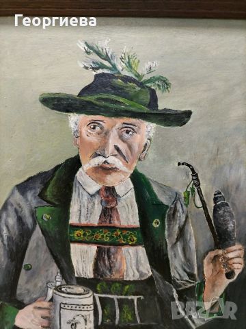 Картина баварски фермер, снимка 3 - Картини - 45674034