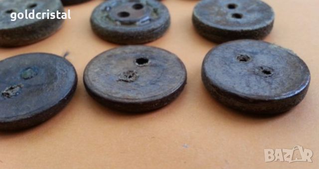  стари копчета естествена кожа, снимка 4 - Антикварни и старинни предмети - 16063215