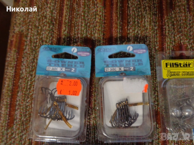 Воблери,джиг глави,тройни куки,блесни и др., снимка 3 - Такъми - 52502795