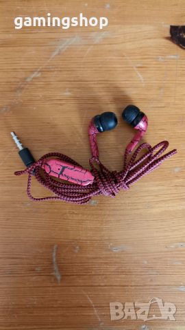 Нови геймърски слушалки с плетен кабел тип тапи с микрофон, снимка 2 - Слушалки и портативни колонки - 45806676