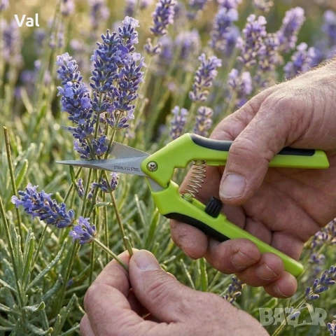 Градинска ножица с пружинен механизъм и ергономични дръжки - лека и удобна, снимка 6 - Други инструменти - 53918170