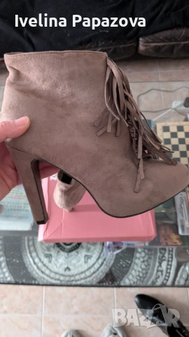 Дамски секси боти с ресни, снимка 4 - Дамски боти - 54033295