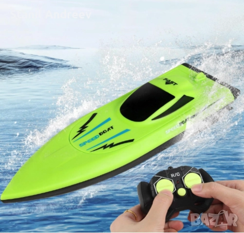 SpeedBoat, водоустойчива RC лодка за деца и начинаещи, снимка 5 - Електрически играчки - 52869255
