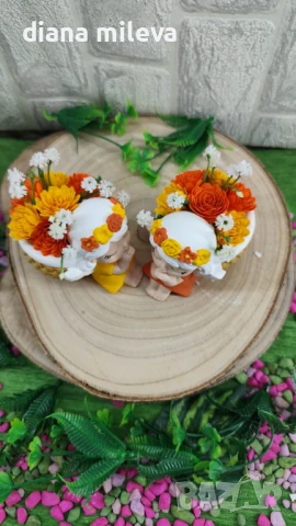Ангелчета в цвят оранжев и жълт!!, снимка 8 - Декорация за дома - 50978425