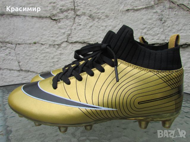Златисти футболни обувки IFIKK, снимка 2 - Футбол - 45456751