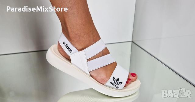 Дамски сандали Adidas Реплика ААА+ бели, снимка 2 - Сандали - 46115703