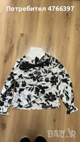 Дълъг ръкав елегантна и нежна тънка блуза, снимка 3 - Ризи - 53847277