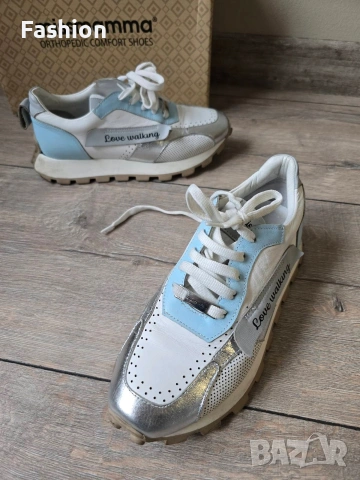 Ортопедични дамски маратонки \ сникърси от естествена кожа MISSMAMMA, снимка 7 - Маратонки - 53093538