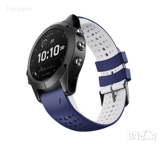 Силиконови аеро каишки, за Garmin Fenix 7X, 6X, 5X GARMIN EPIX GEN 2, снимка 5 - Каишки за часовници - 46187470
