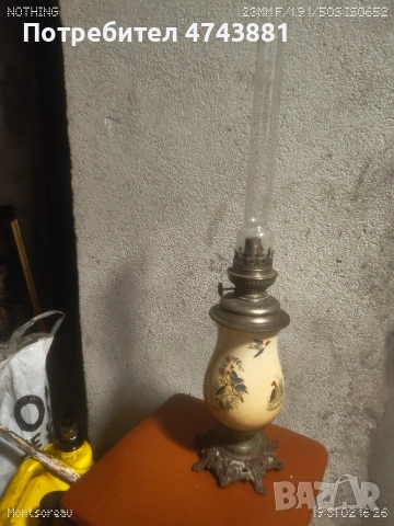 Газиена лампа, снимка 3 - Антикварни и старинни предмети - 53663659