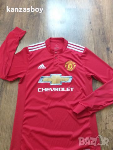 ADIDAS MANCHESTER UNITED 2017-2018 - мъжка футболна блуза С, снимка 4 - Спортни дрехи, екипи - 46814086